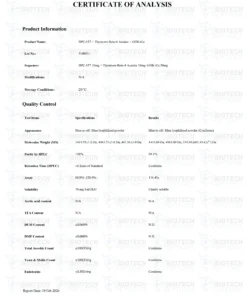 BPC-157 TB-500 GHK-Cu Blend 70mg research peptide vial for laboratory scientific research