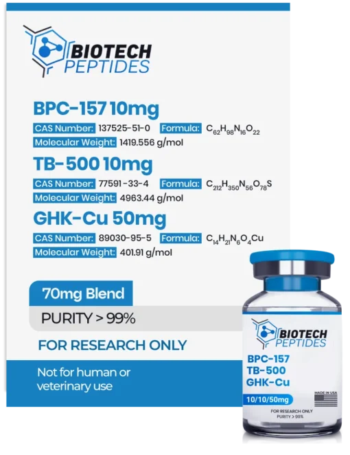 BPC-157, TB-500 & GHK-Cu Blend 70mg