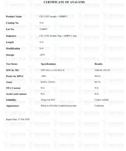Mod GRF 1-29 and GHRP-2 Blend 10mg research peptide vial for laboratory scientific research