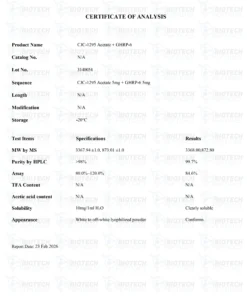 Mod GRF 1-29 and GHRP-6 Blend 10mg research peptide vial for laboratory scientific research