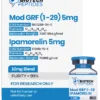 Mod GRF 1-29 and Ipamorelin Blend 10mg research peptide vial for laboratory scientific research
