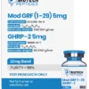 Mod GRF 1-29 and GHRP-2 Blend 10mg research peptide vial for laboratory scientific research