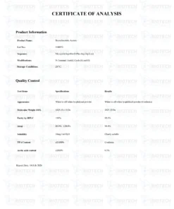 PT-141 Bremelanotide 10mg research peptide vial for laboratory scientific research