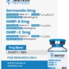 Sermorelin GHRP-6 GHRP-2 Blend 9mg research peptide vial for laboratory scientific research