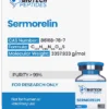 Sermorelin 5mg research peptide vial for laboratory scientific research