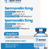 Sermorelin and Ipamorelin Blend 10mg research peptide vial for laboratory scientific research